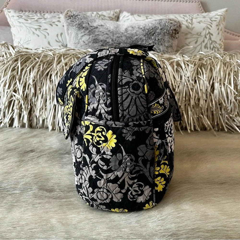 VERA BRADLEY Baroque 2010 Stroll Around Baby Diaper Bag Tote Black Yellow Y2K
